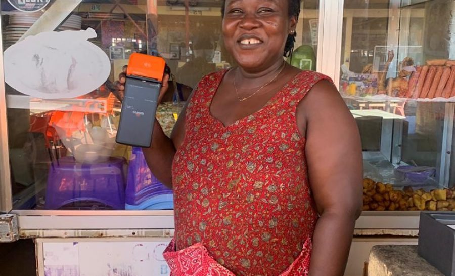 A TranSoniCa vendor at the market